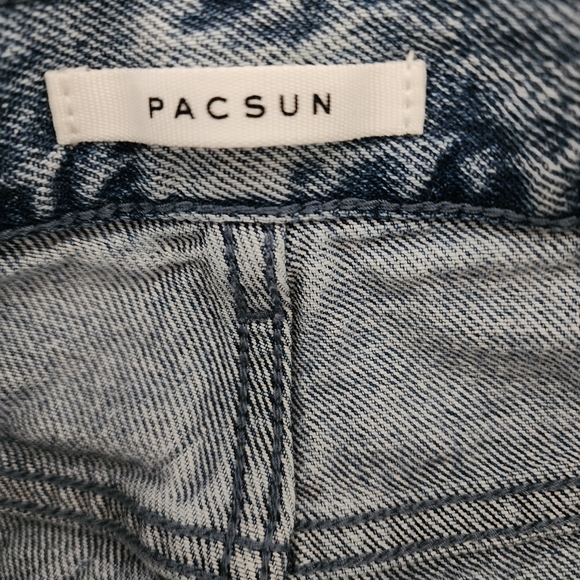 Pacsun Static Blue High Waisted Button Fly Dad Jeans - Picture 6 of 11